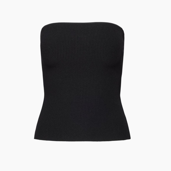 Babaton Sculpt Knit Tube Top - XS BLACK - Picture 1 of 6